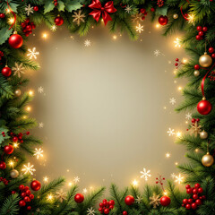 Christmas and New Year Border Copy Space Area