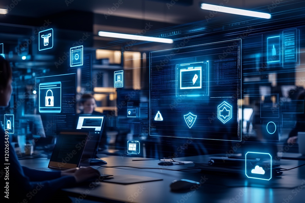 Poster Cutting Edge Technology and Cybersecurity in Advanced Digital Office Environment : Generative AI