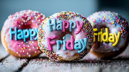 Happy Friday Donuts: Sweet Celebration of the Weekend