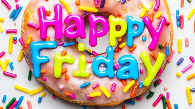 Happy Friday Donut Delight: A Sweet Treat for the Weekend