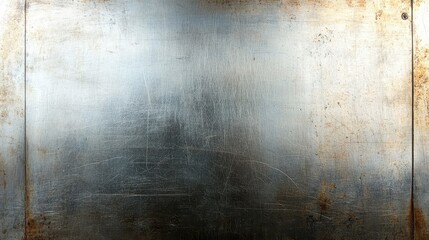 Fototapeta premium Scratched Metal Texture Background Grunge Steel Surface Industrial Design