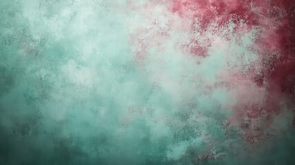 Obraz premium Abstract Teal and Burgundy Textured Background Grunge Wall Vintage Design Painted Surface