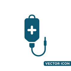 Simple Infus Icon Design Template 