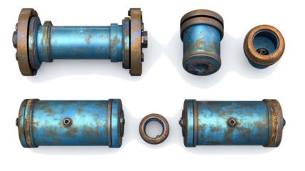 Industrial Components Set for Oil and Gas Applications Generative AI