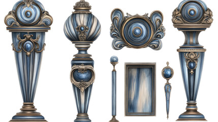 Luxurious Vintage Headwear Accessories Collection Generative AI
