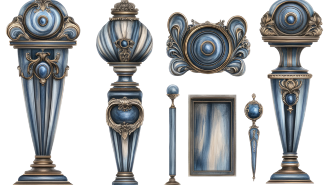 Luxurious Vintage Headwear Accessories Collection Generative AI