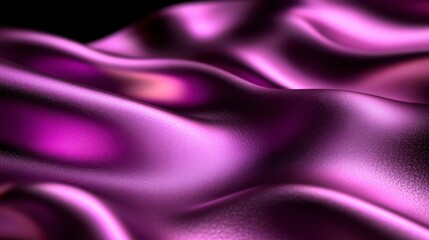 Obraz premium Luxurious Purple Silk Fabric Draped Waves Smooth Texture Elegant Background