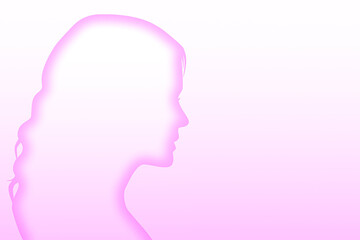 Pink colour woman background,perfect for women's day and mother's day celebration themed designs 