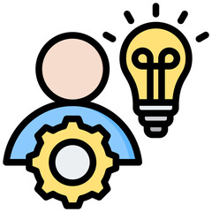 Development Outline Color Icon