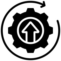 Improvement Glyph Icon