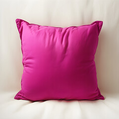 pink pillow on a white background mockup
