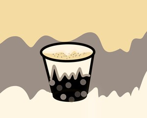cup of coffee with milk