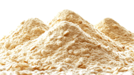 Piles of Flour Isolated on Transparent Background Generative AI