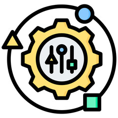 Adaptability Outline Color Icon