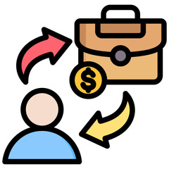 B2C Outline Color Icon