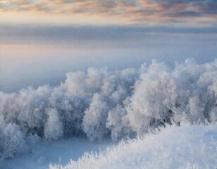 Winter Backgrounds: The Silent Symphony of a Frostbitten Dawn