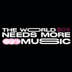 World needs music graphic tee Print