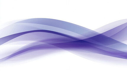 Fototapeta premium Abstract purple waves on white background