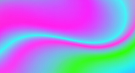 Vibrant Neon Gradient Background Abstract Swirl Pattern Colorful Hues Pink Green Blue