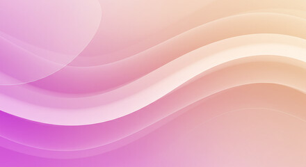 Abstract Pink and Peach Wave Background Design Soft Gradient Elegant Curves Fluid Texture