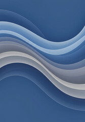 Obraz premium Abstract Blue and White Wave Background Design Elegant Swirling Curves for Modern Presentations