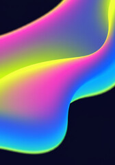 Abstract Vibrant Gradient Swirl Background Fluid Dynamic Design Colorful Wave Pattern