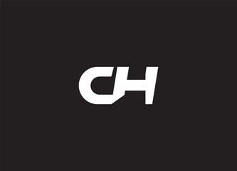 Obraz premium CH initial creative logo design and modern logo