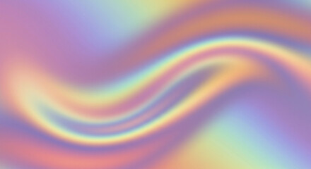 Obraz premium Abstract Holographic Background Pastel Rainbow Swirl Iridescent Texture Fluid Design Gradient Colors
