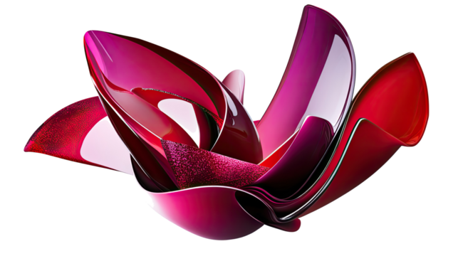 Stylish Set of Abstract Red Screen Tones for Design Generative AI