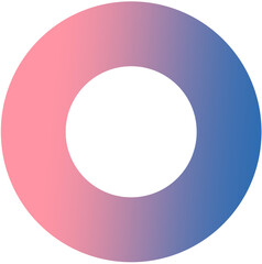 Groovy Gradient Holographic Shape Element