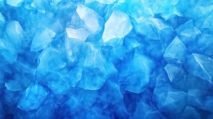Obraz premium Abstract background of blue ice crystals, gradient texture.