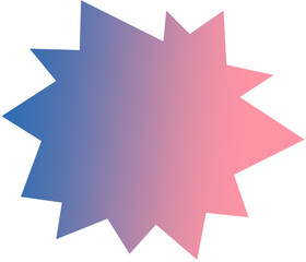 Groovy Gradient Holographic Shape Element