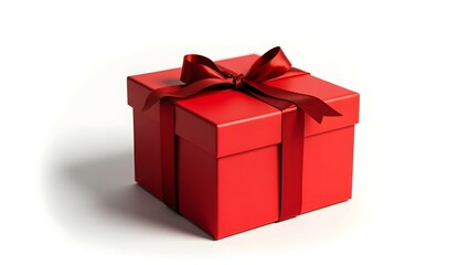 Obraz premium a vibrant, fire engine red gift 