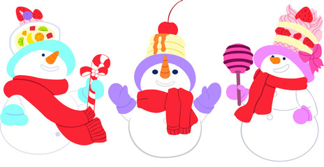 Snowman | Snowman Cartoon | Snowman Cake | Snowman Illustration