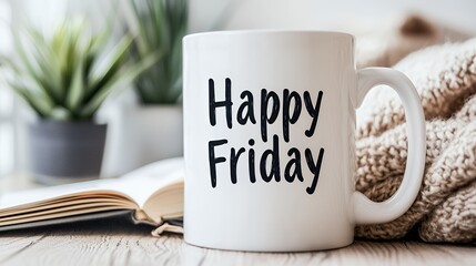 Happy Friday Mug Cozy Morning