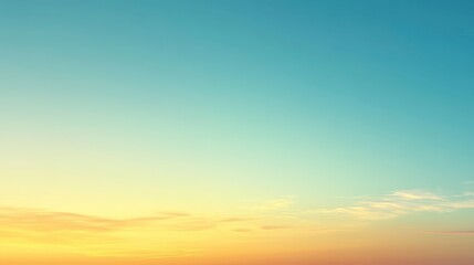 Obraz premium Serene Sunset Sky Pastel Colors Golden Hour Calm Cloudscape