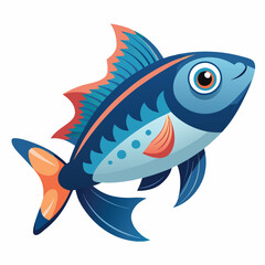 Very nice fish in vector illustration