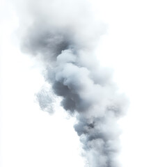 Steam effect transparent png, soft and diffused, perfect for subtle enhancements, realistic style, isolated on white background