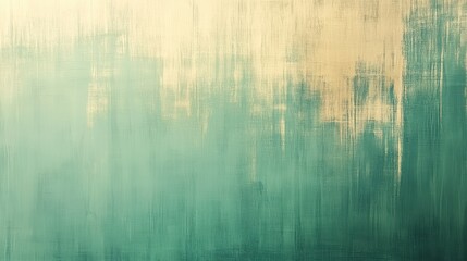 Obraz premium Abstract Textured Background Green and Beige Paint Strokes Grunge Style Wall