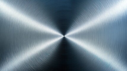 Brushed Metal Texture Polished Steel Background Circular Grey