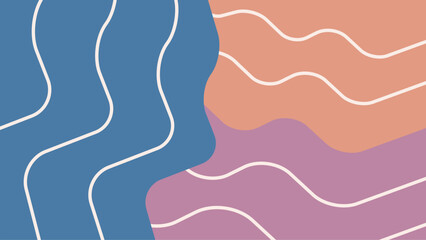 Aesthetic organic abstract colorful background vector