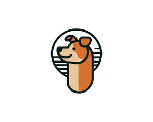 Dog Logo Design Icon Symbol Vector Template
