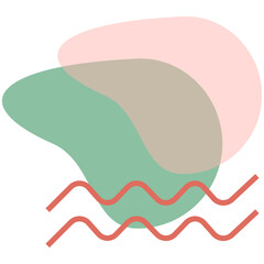 Aesthetic blobs vector