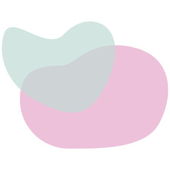Aesthetic blobs vector