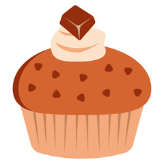 Cute cupcake vector