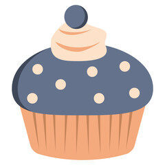 Cute cupcake vector