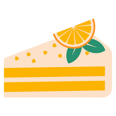 Cute cake vector