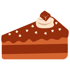 Cute cake vector