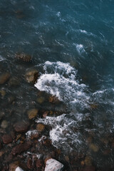 Obraz premium An icy blue river from the mountains