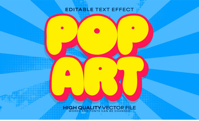 Vintage cartoon text effect, editable text effect and comics 3d font style bold shadow retro poster design